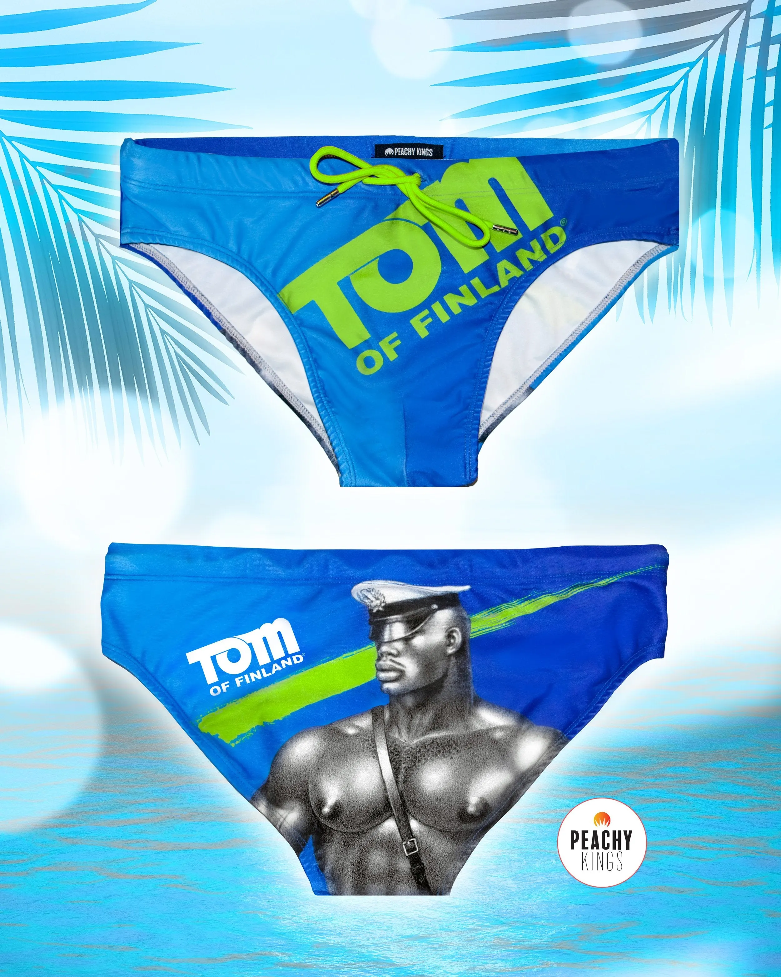 Tom of Finland BLUE LOGO Swim Brief