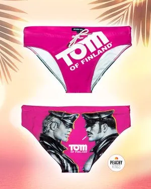 Tom of Finland PINK LOGO Swim Brief