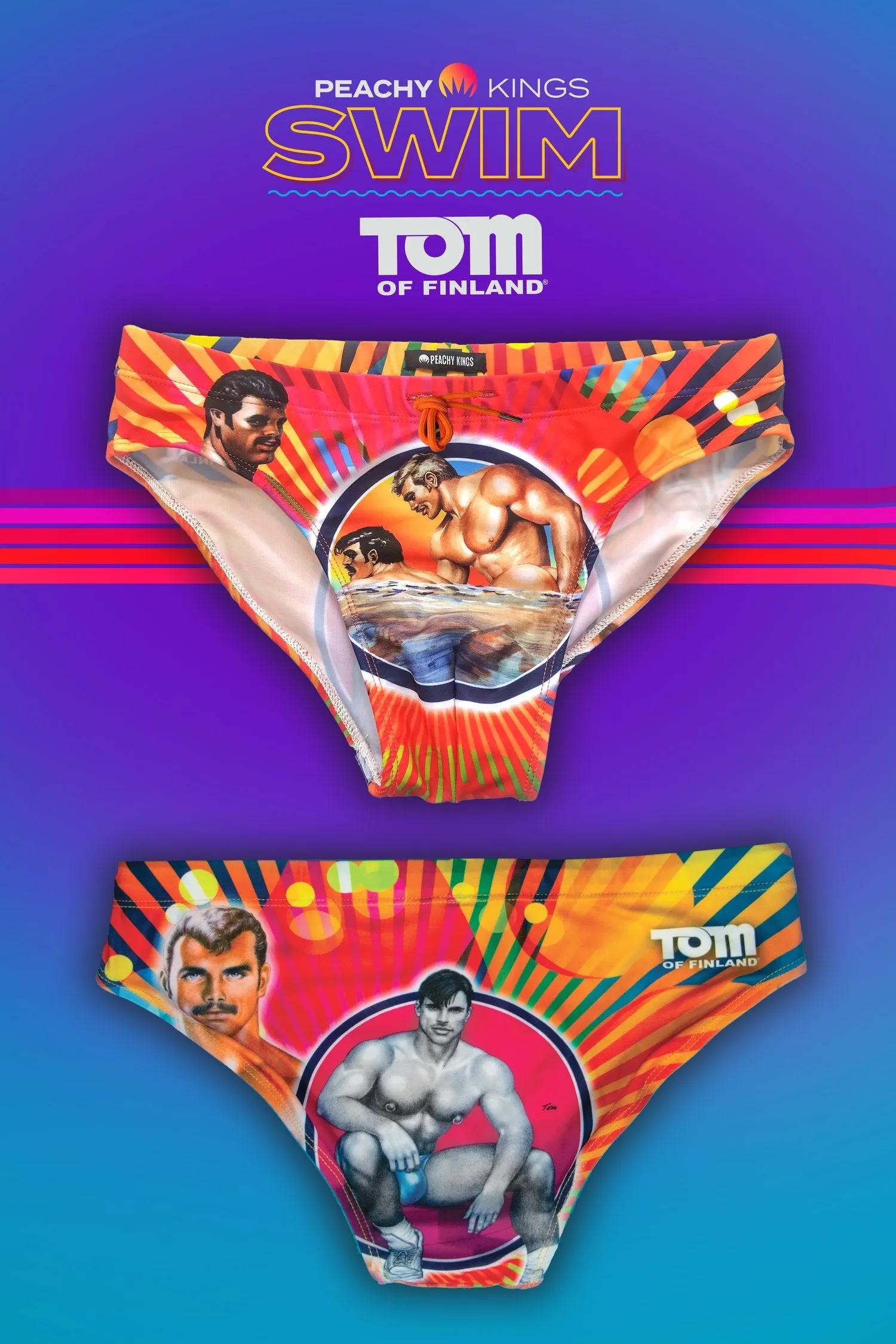 Tom of Finland Pride Swim Brief by Peachy Kings