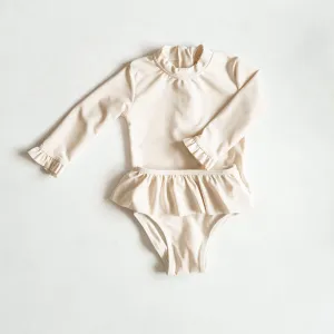 Two Piece SPF Ruffle Swim Set